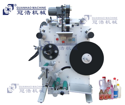 GH-Y100半自動(dòng)圓瓶貼標機(含打碼)