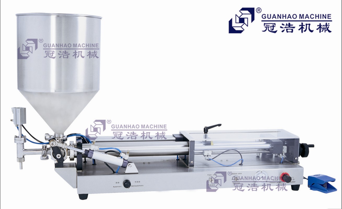 氣動(dòng)半自動(dòng)膏體灌裝機系列